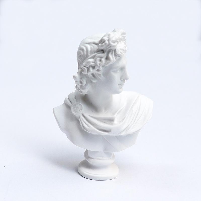 Kleine Harz-Gips-Skulptur: David & Venus Skizzenkopfmodelle