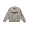 FOG ESSENTIALS Saison 8 Beflocktes Rundhals-Sweatshirt für Herren, lockere Passform