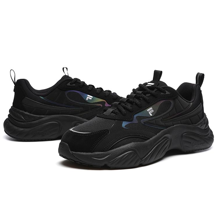 Fila Fusion Zapatillas Conch Cuero Sintético Deportivo Versátil Moda Amortiguación Resistente al Desgaste Absorción de Sudor Caña Baja Casuales T12M217303FBS