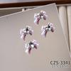 50Pcs Nail accessory - bow-shaped Nail accessory -shaped resin bow for nails Nail accessory