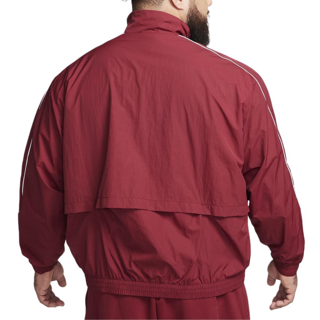 Nike Sportswear Solo Swoosh Logo Embroidered Zip-Up Stand Collar Long Sleeve Jacket Men Jackets FB8622-677