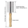 Metal Teeth Double Sided Pet Comb Dual Tooth Cat Hair Comb  Daily Coat Brushing