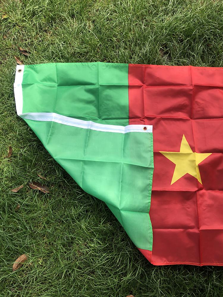 SKY FLAG spedizione gratuita Bandiera del Camerun Stendardo 90x150cm poliestere Appeso Bandiere Nazionali del Camerun Stendardo del Camerun Decorazione per la casa