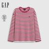 Gap Women's Logo Embroidered Striped Knit Top