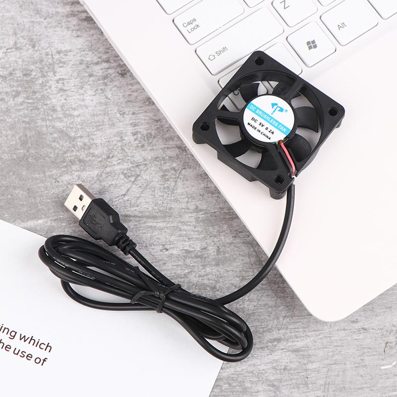 1Pc Dc5010 Silent Fan 5V Oily Usb Cable Humidifier Connector Pc Fan Cooler Heatsink Exhaust Cpu Cooling Fan Replacement Parts