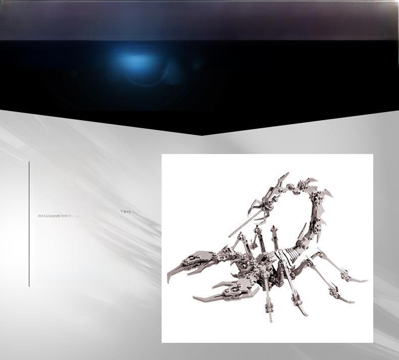 3D Metal Scorpion Jigsaw Puzzle - Mechanical Assembly Toy for Kids