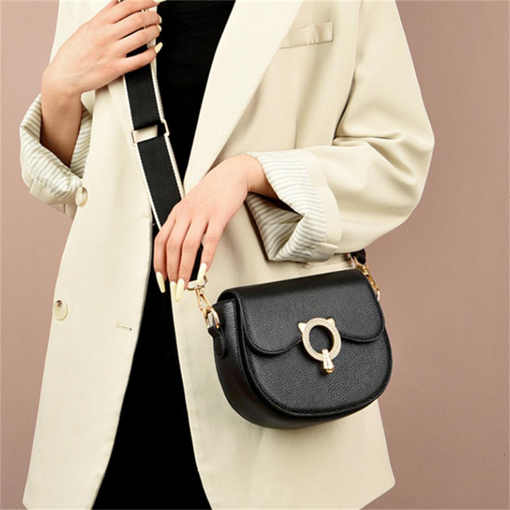 New Niche Exquisite Calfskin Bag High-End Feeling Small All-Match Bag Ladies Shoulder Messenger Bag
