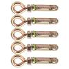 5pcs Expansion Bolts Heavy Duty Anchor Fastener Eye Bolts for Concrete Wall 11x1.6cm