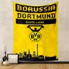 Borussia Dortmund Yellow Design Patterned Tapestry for Bedroom and Living Room Home Decor