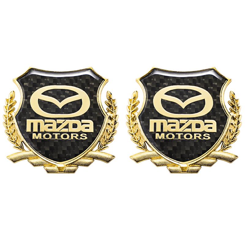 2 Pezzi Adesivi Metallici per Auto Mazda Emblema Marchio Accessori Auto Per MazdaSpeed 2 3 5 6 Atenza CX80 CX70 CX90 CX3 CX5 CX8 MX30 CX60