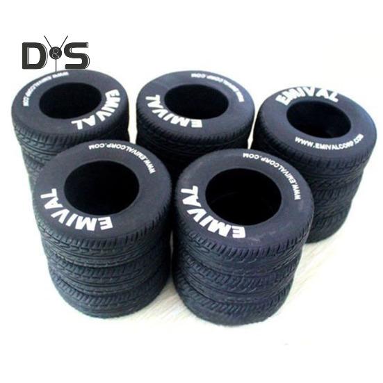 Pen Holder 3-Layer Car Tire Design Black Rubber Pen Holder Desk Organization Stationery Storage Organization Tool