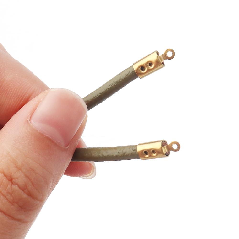 High Quality Stainless Steel Crimp End Beads Caps Leather Cord Clip Tip Fold Crimp Bead Bracelet Connectors For Jewelry Making