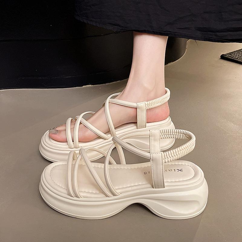 High-end sandals women's summer new fashion design niche versatile not tired sandals