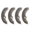 4PCS Club Car Brake Shoes 70794G01 JG5‑F5330‑00 Replacement for EZGO TXT Gas Elec 97‑09.5