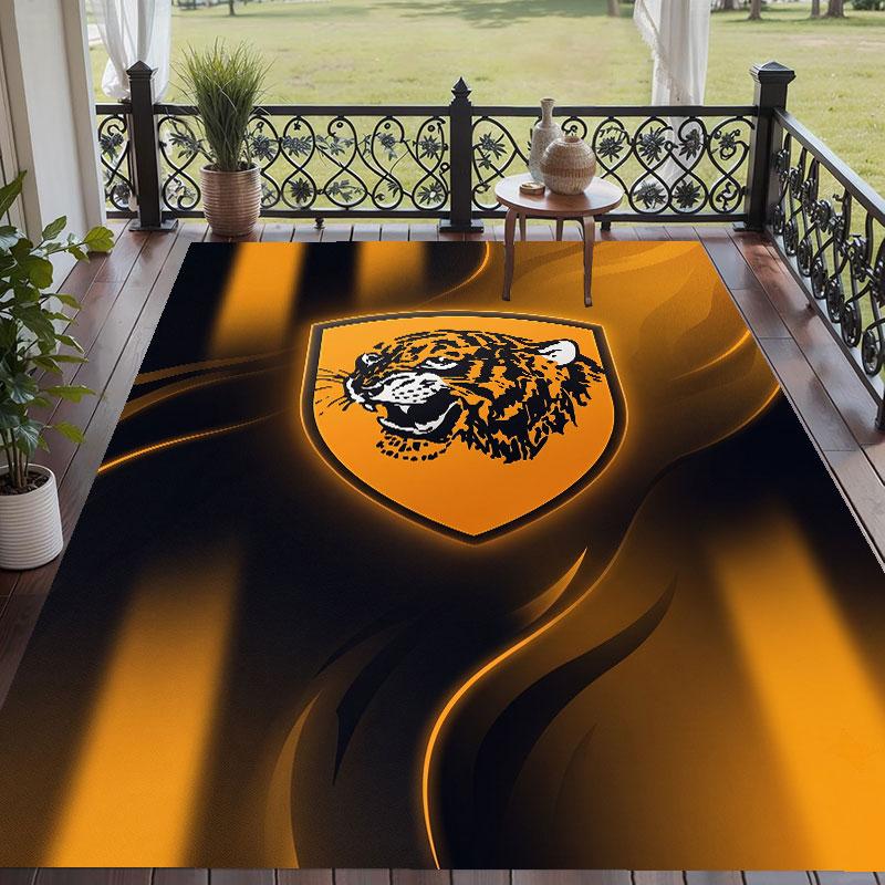 Soft Floor Carpet Hull City Football Pattern Area Rug Decorative Mat For Home Room Decoration