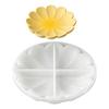 Flower Storage Tray Silicone Mold, Non-Stick Resin Gypsum Casting Mold To Make Jewelry Organizers, Plaster Desktop Decors Plate DIY Craft Mold