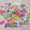 50 Pezzi Adesivi Graffiti Tema Musica Disco Anni '80 Hip Hop Adesivo per Bagagli per Festa di Compleanno Addio al Celibato Pensione Decorazione