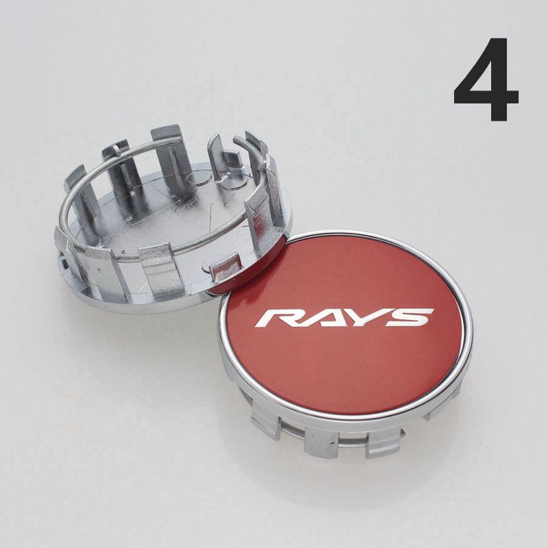 4ks středová krytka RAYS pro disky 54mm vnější průměr & 50mm vnitřní průměr prachotěsný kryt plastový základ krytka náboje kola VOLK racing krytky RAYS na kolech