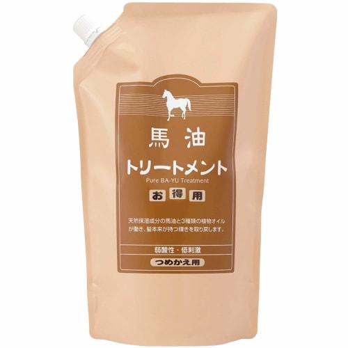 Azuma Shoji [Includes Imabari towel at the same price] Horse oil treatment and horse oil shampoo refill set 1000ml each Tabibijin Bayu