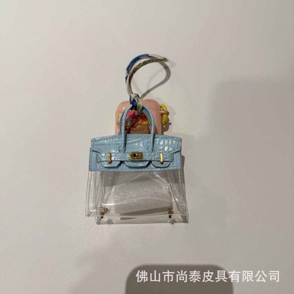 Internet-Prominente Damen Auto Schlüssel Tasche Mini Transparente Tasche Anhänger Exquisit Hochwertige Kopfhörer Tasche Roter Umschlag Auto Anhänger