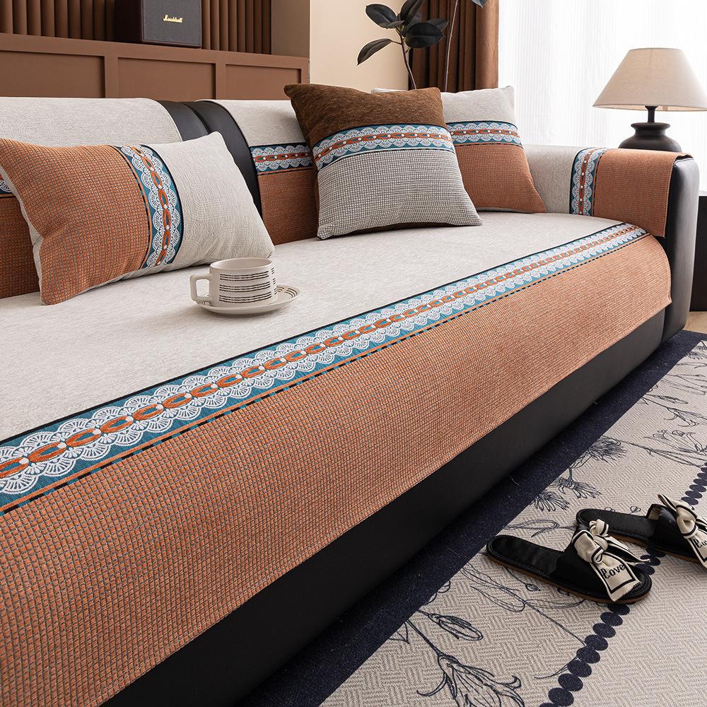 

Banxia Chenier Light Luxury Sofa Cushion Four Seasons Universal Cushion Non-Slip Thickened Premium Sofa Cover Versatile Cushion 70*70cm