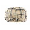 Autumn Winter Velvet Warm Cap Men Octagonal Cap British Vintage Plaid Cap Newsboy Cap