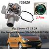 1336.Z0 For Peugeot Partner 206/207/301/307/308/1007 For Citroen C2 C3 C4 Aluminum Engine Coolant Thermostat with Housing 1336Z0