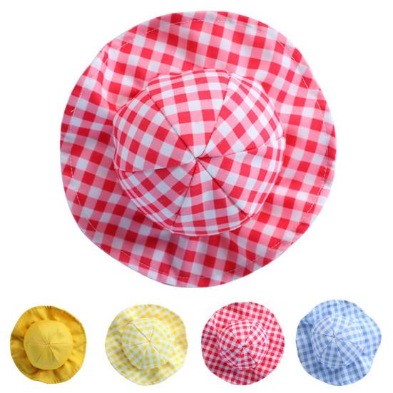 Șapcă pentru animale de companie Model în carouri Protecție solară Moda respirabilă Pălărie pentru pescar pentru animale de companie