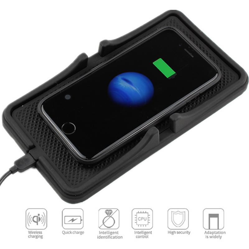 Wireless Car Charger Pad Auto Fast Charging Mat For SUV Wireless Car Charge Fast Charging Pad Suitable For SUV Auto Truck RV