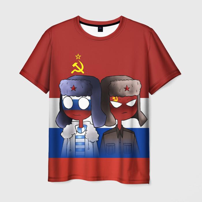 New Vintage CCCP Russian Men's 3D Printed T-Shirts Fashion USSR Soviet Union Pattern Short Sleeve Tee shirt Street Tops Clothing