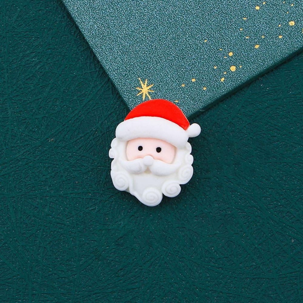 10Pcs Handmade Christmas Fridge Materials Resin Art DIY Resin Accessories  Home Decor