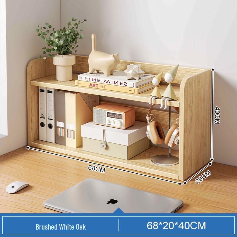 Changbaosen Home Double-Layer Desktop Bookshelf & Storage Rack