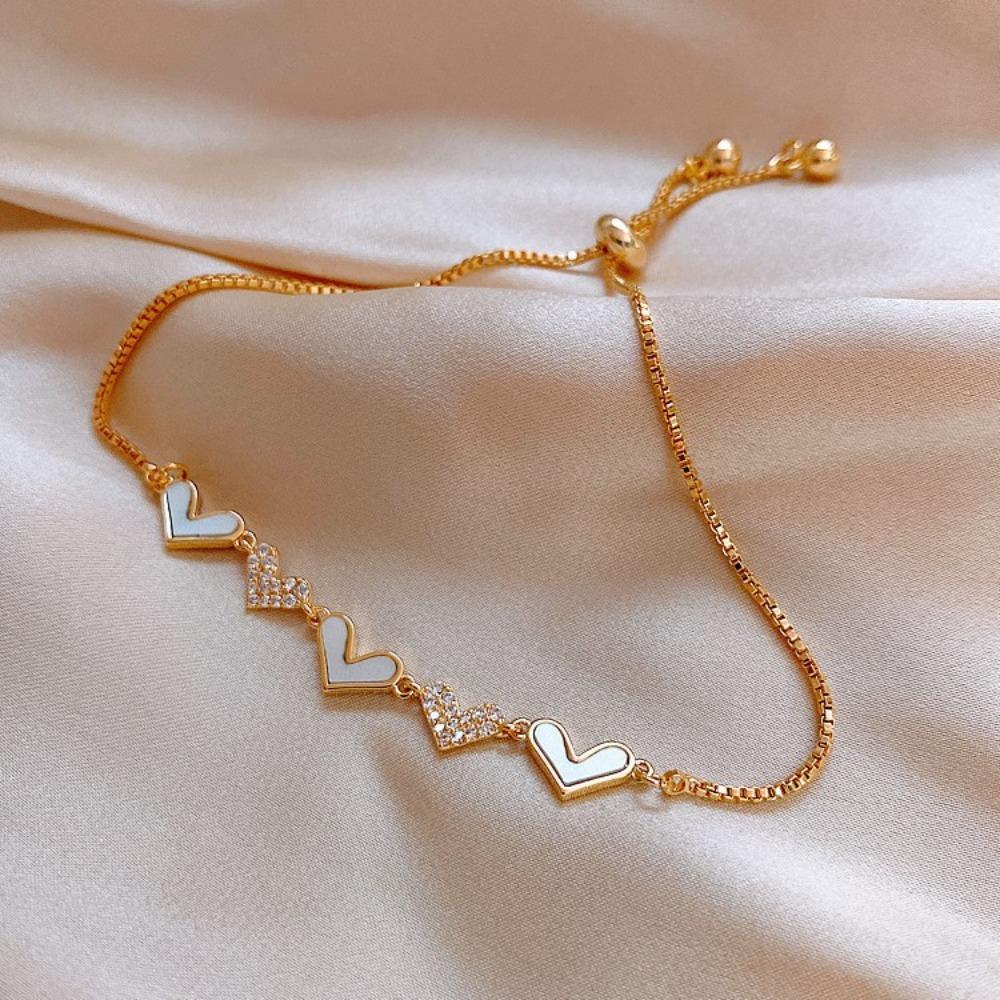 Fashion Emerald Double Layer Bracelet for Women Elegant Unique Stylish Jewelry