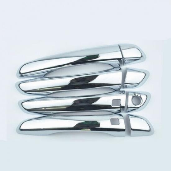 FOR 2017- HYUNDAI Elantra ABS Chrome Side Door Handle Cover Trim Smart hole
