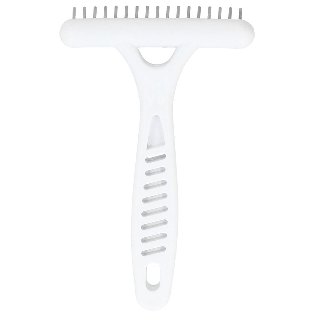 Pet Double Row Rake Dog Deshedding Comb Undercoat Rake Pet Grooming Hair Removal Tool