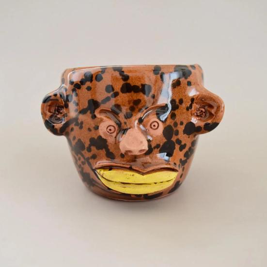 Weird Face Ceramic Mug 350ml Handcrafted Artistic Coffee Cup Decorative Tea Mug Drinkware Gift for Friends Family