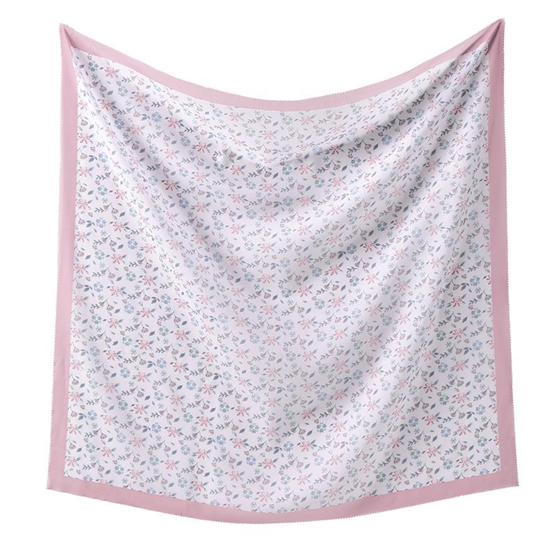 110*110cm Neuer Damen quadratischer Nationaler Schal Malaysia Baumwolle Druck Voile Kopftücher Bandana Foulard Femme Muslimisches Kopftuch Schal