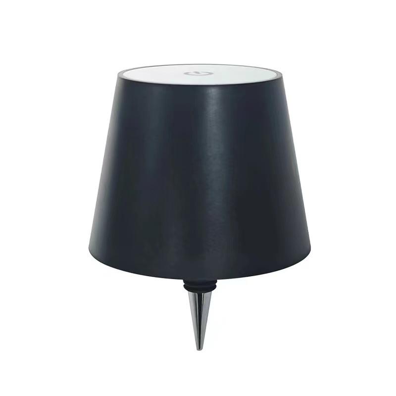 Pointed/Round Bottomed Wine Bottle Lamp Creative Headlight Embedded Portable Dimmable for Bar Restaurant Camping Decor