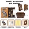 Cat Jigsaw Puzzle: Wooden Irregular Shapes with Piggy Bank Function