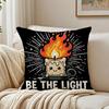 Be The Light Cushion Cover Double-Sided Plush Sofa Cushion Covers Organic Breathable Invisible Zipper