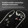 Hifi Kingdom ND-ZR 10mm Diamond Dynamic Driver (1DD) Wired In-Ear Monitors, Black with Mic