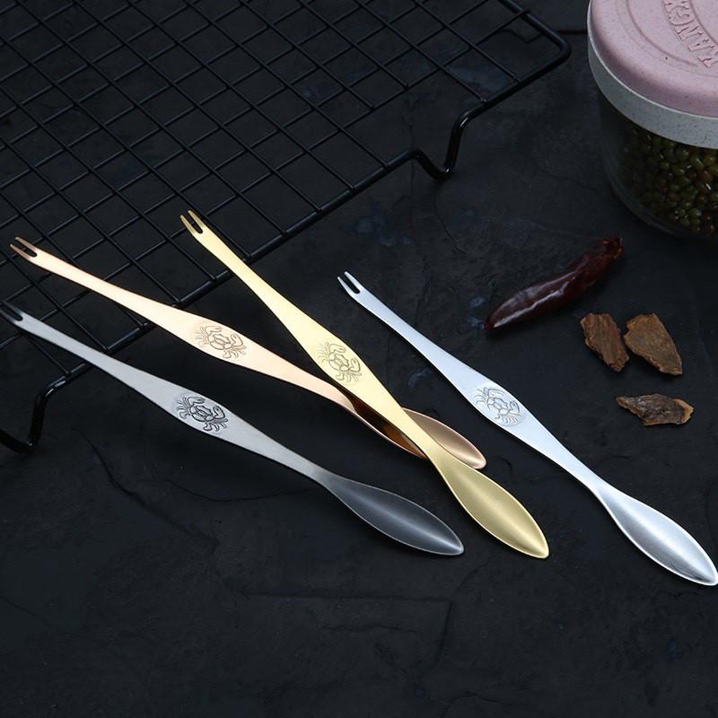 Delicate Stainless Steel Crab Forks Seafood Picks Lobster Forks Fruit Forks