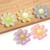 5pcs/lot 44mm Plated Colored Flower Beads Loose Spaced Acrylic Beads For DIY Charms Necklace Headwear Keychains Accessories
