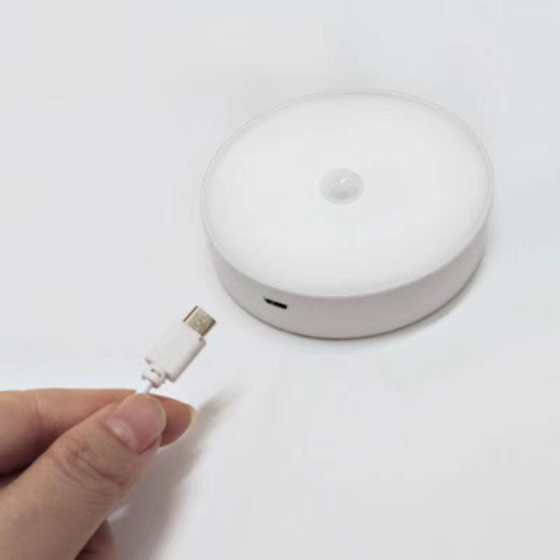 Led Smart Human Body Sensor Night Lamp Emergency Automatic Lighting Usb Charging Wireless Magentic Suction Use Night Light