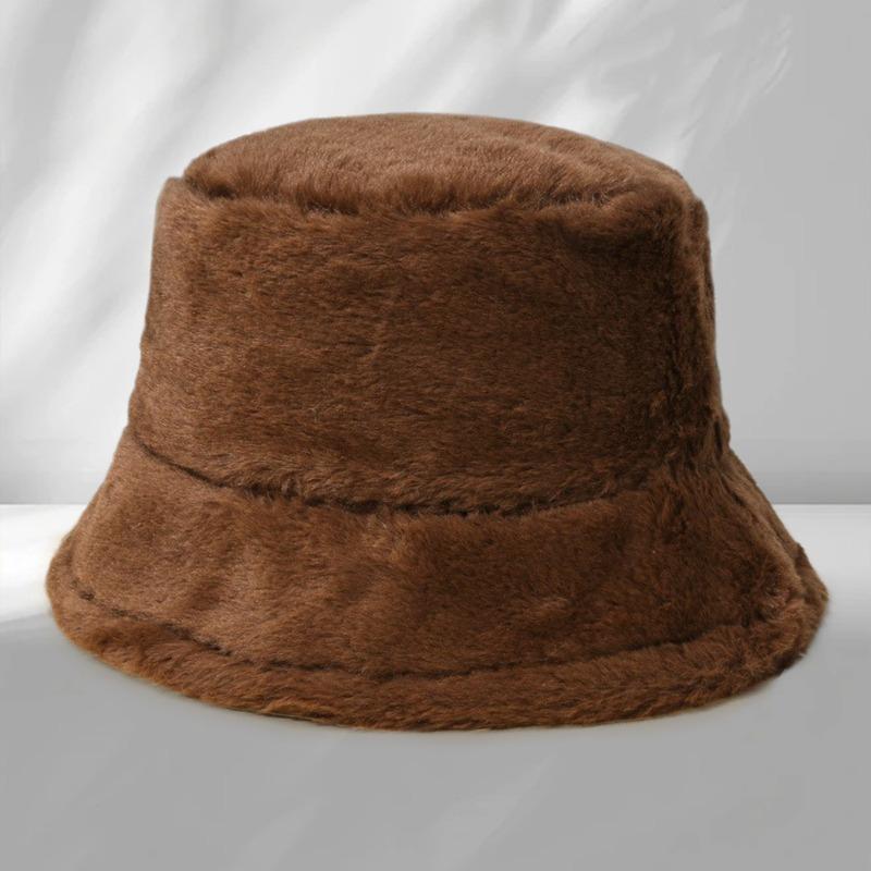 Hot Sale Imitation Rabbit Hair Bucket Hat Bucket Hat Autumn and Winter Outdoor Warm Plush Basin Hat