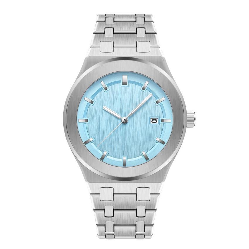 Top Men Quartz Watch Waterproof Watch for Men Blue Orange Green Color Alloy Strap Quartz Men Luxury Watch Luminous Wristwatch