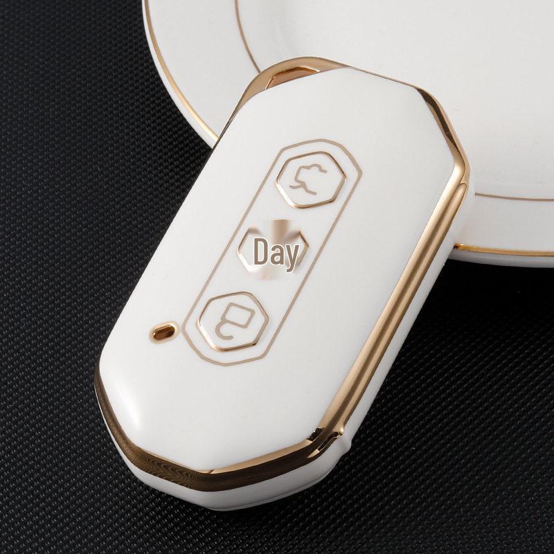 Fashionable Gold Edge TPU Key Cover for 2020 Wuling Ka Jie