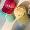Women Embroidery Flowers Baseball Cap Sweet Cotton Outdoor Visors Peaked Hat Korean Letter Solid Color Hip Hop Dad Hats