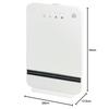 Yamazen Large Air Volume Ceramic Heater (Human Detection Sensor) (2-step Output Switching) (Turbo Mode/Silent Mode) (Off Timer Up to 4 Hours) (5 Hour
