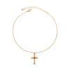 Holiday Style Necklace, Fashionable Light Luxury Cross Pendant, Fringed Long 3-Piece Set Item.